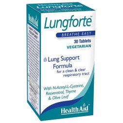 HealthAid - Lungforte - Breathe Easy 30 Comprimés Végétarien