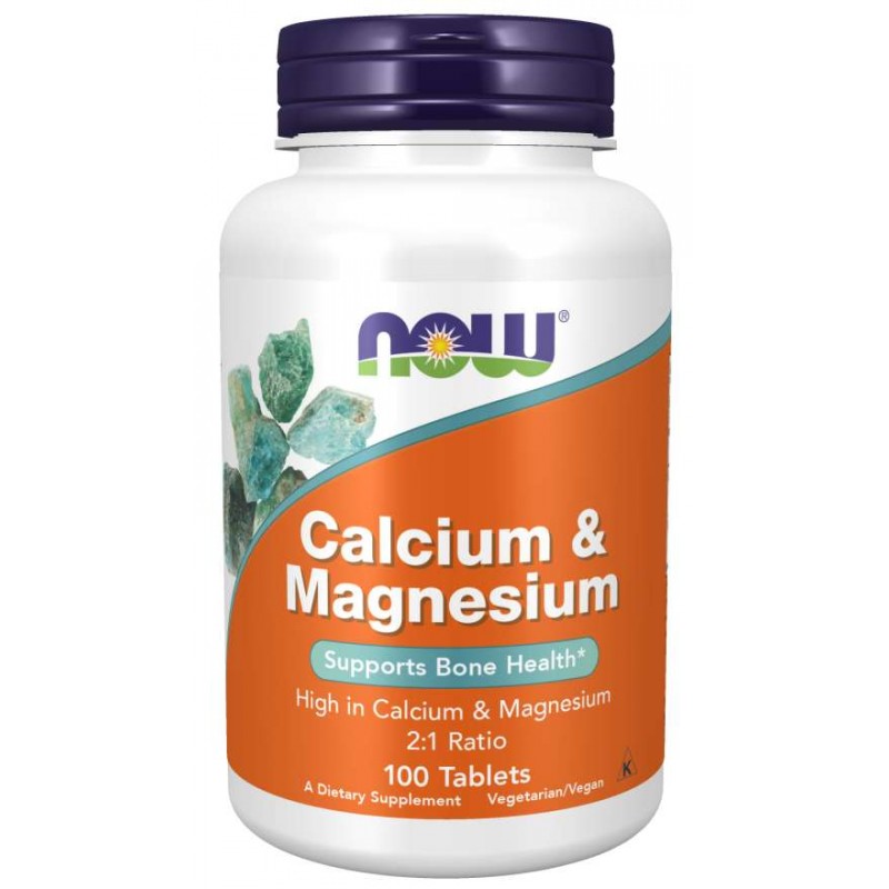 NOW Foods - Calcium & Magnesium 2:1 ratio 100 tablets