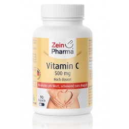 Zein Pharma - Vitamin C gepuffert 500mg - 90 Gemüsekapseln