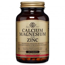 Solgar Calcium Magnesium Plus Zinc 100 tablets