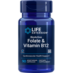 Life Extension - BioActive Folate & Vitamin B12 - 90 vcaps